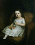 Albert Gallatin Hoit Amanda Fiske, aged five oil painting on canvas